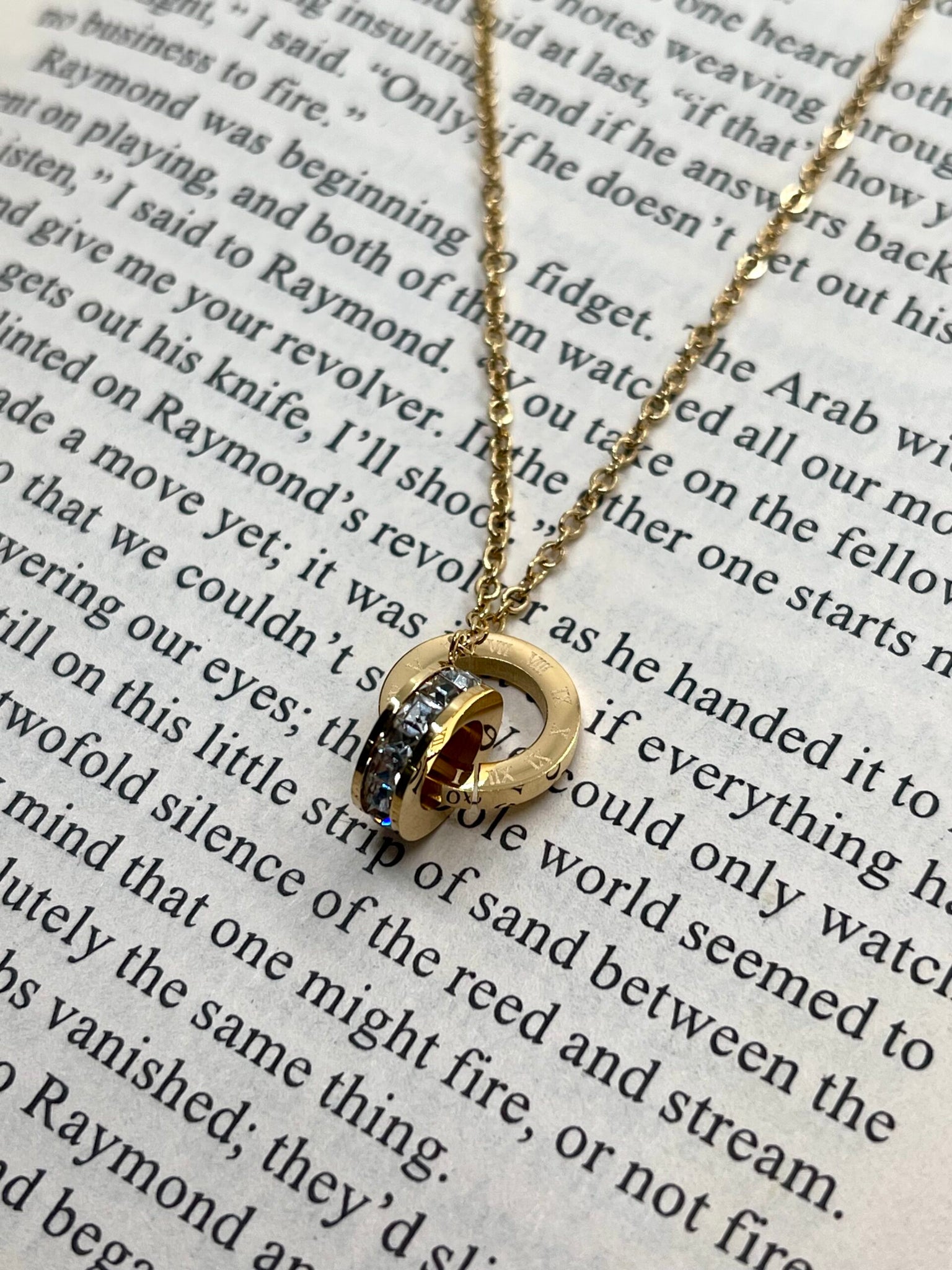 Roman Numerals Pendant