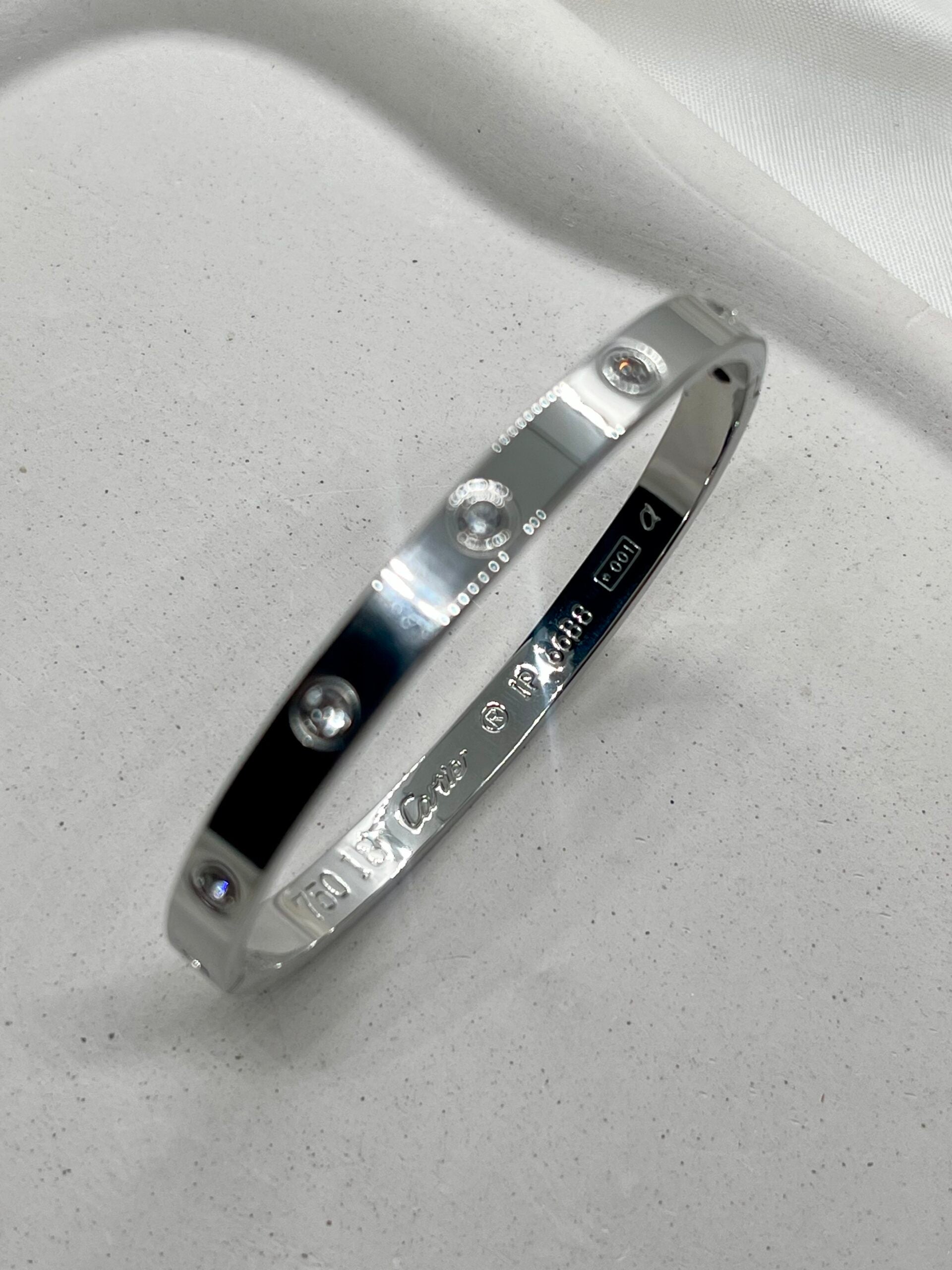 Silver Stone Bangle