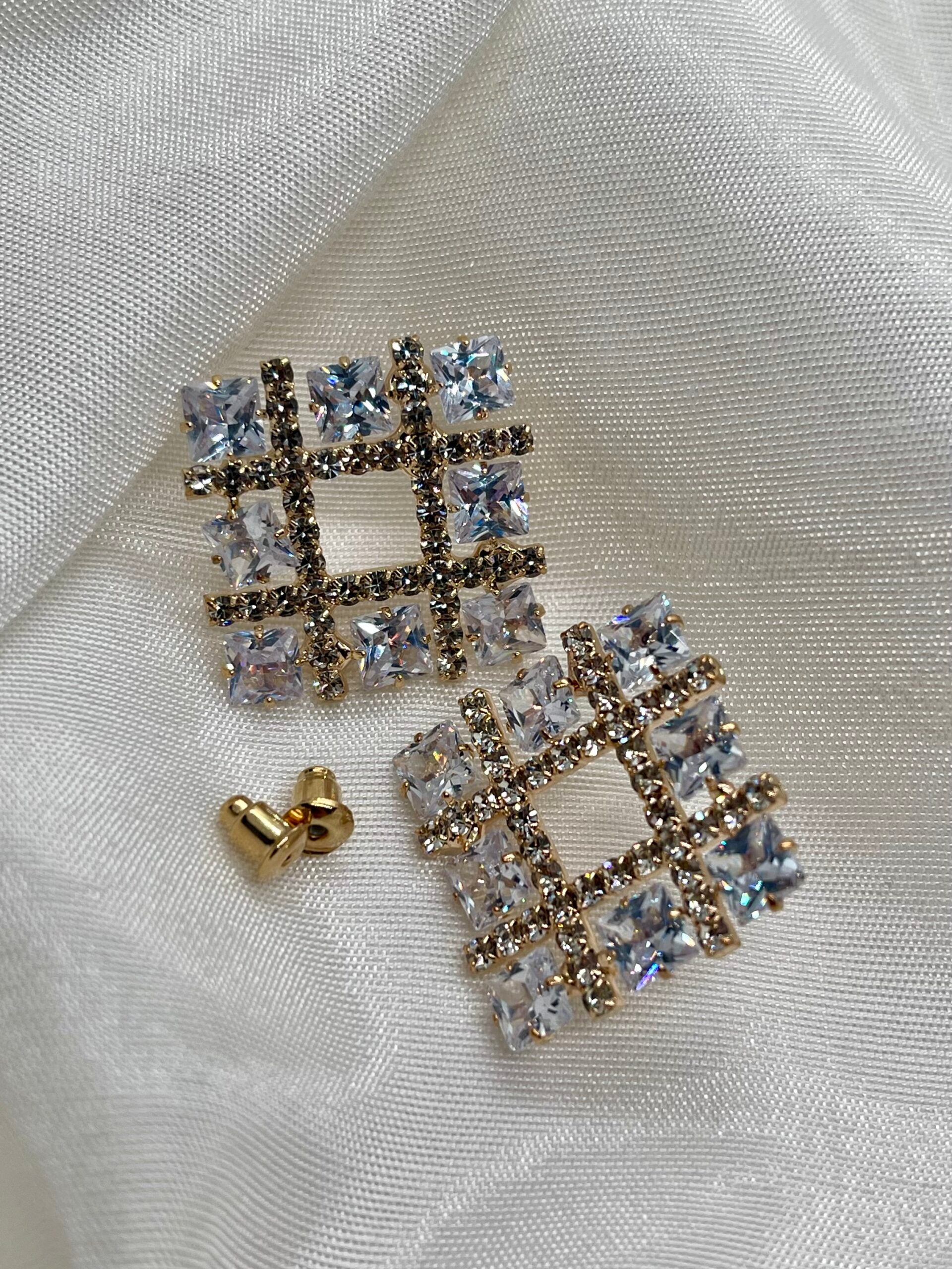 Celline Rhinestone Earrings