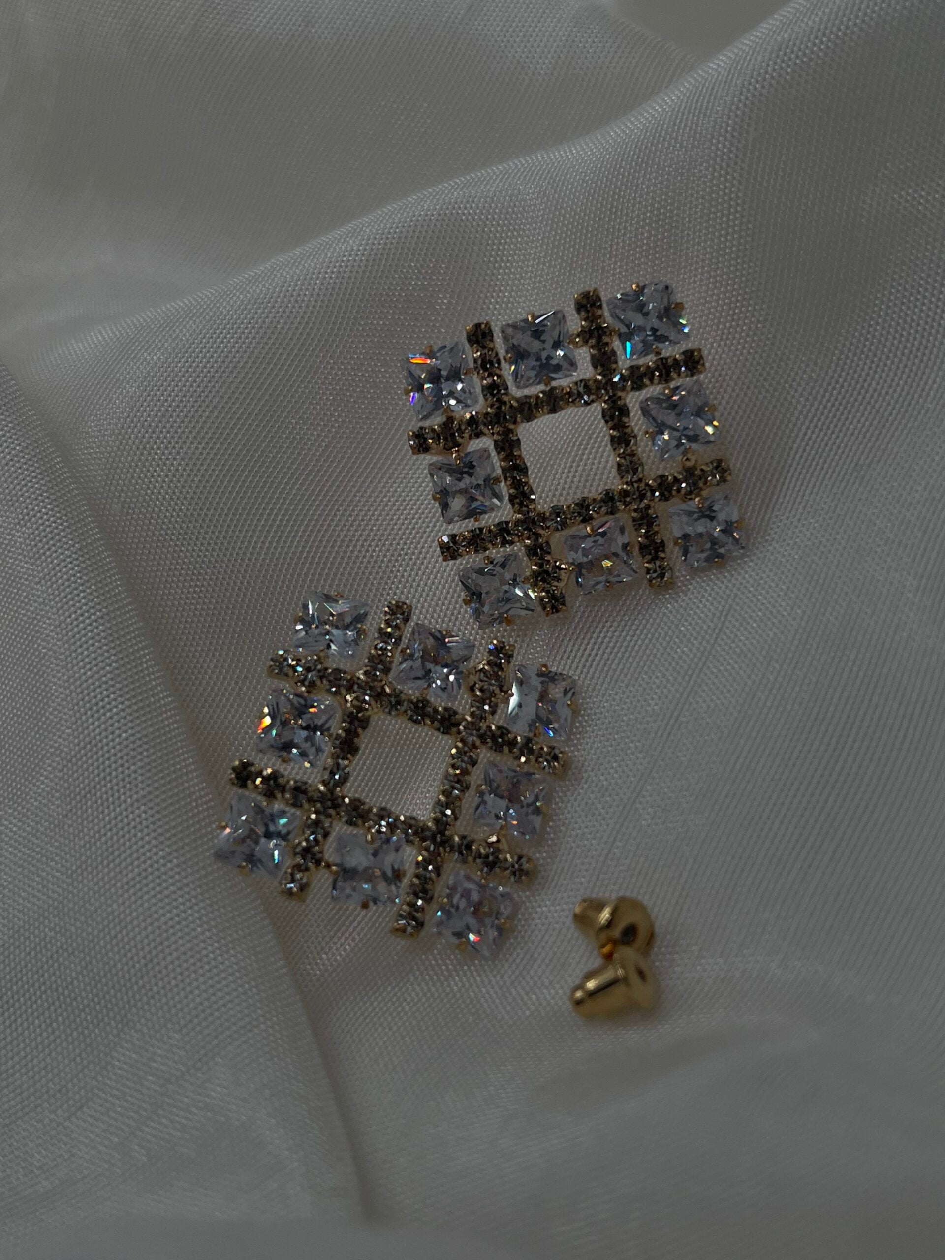 Celline Rhinestone Earrings