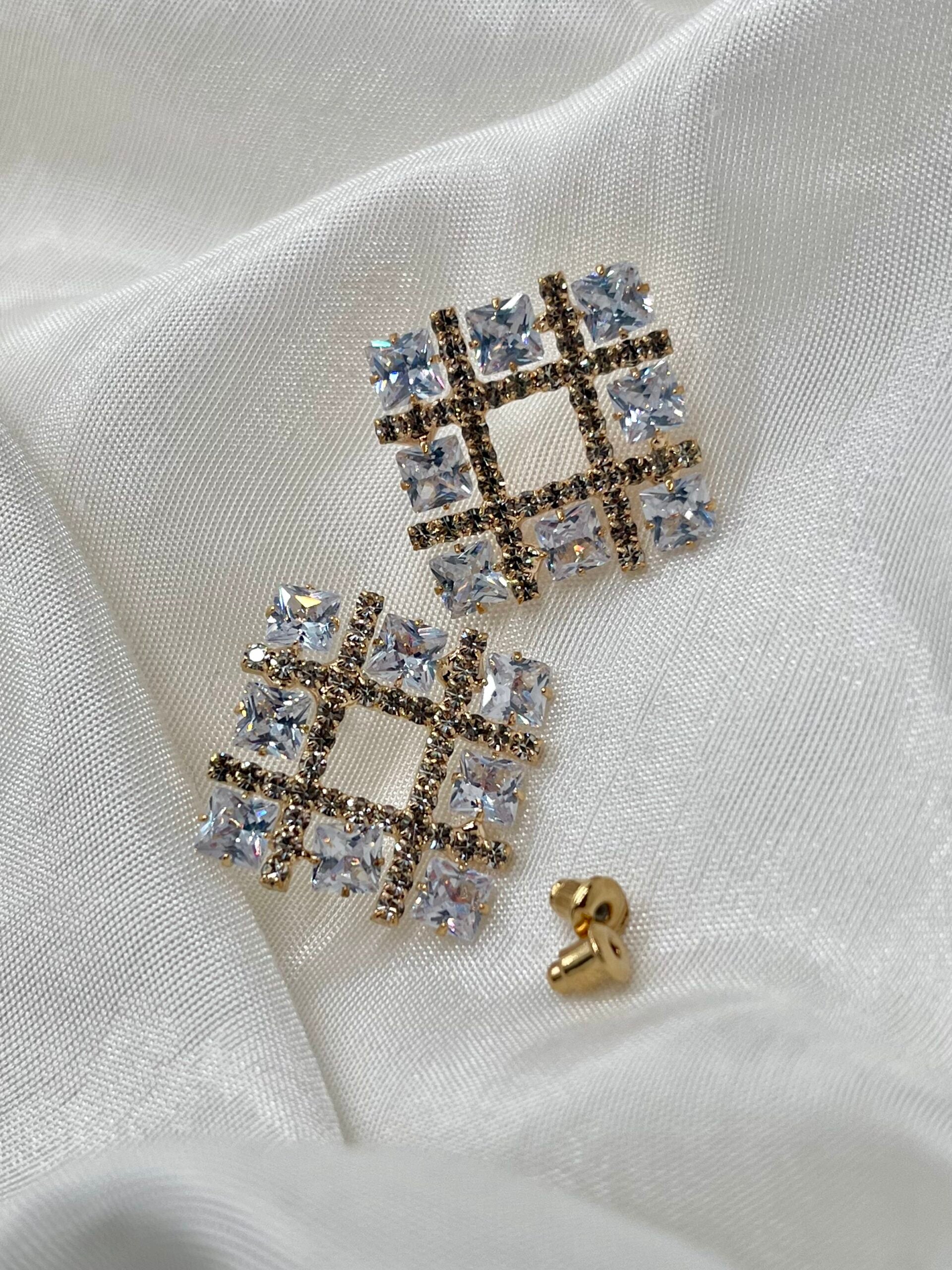 Celline Rhinestone Earrings