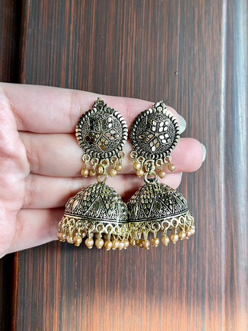 Antique Gold Jhumkay