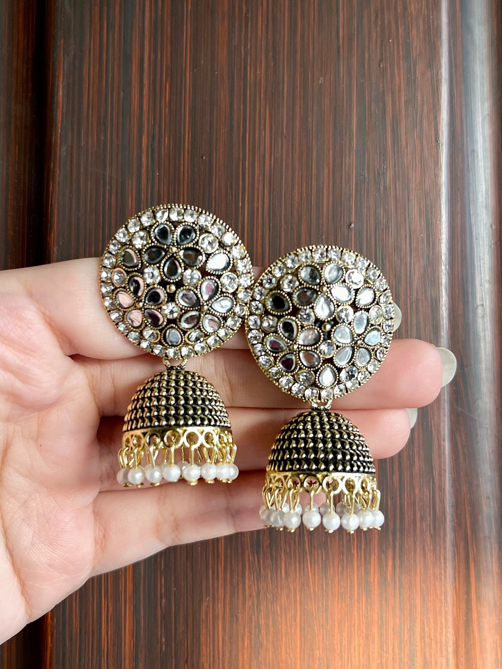 Antique Gold Jhumkay