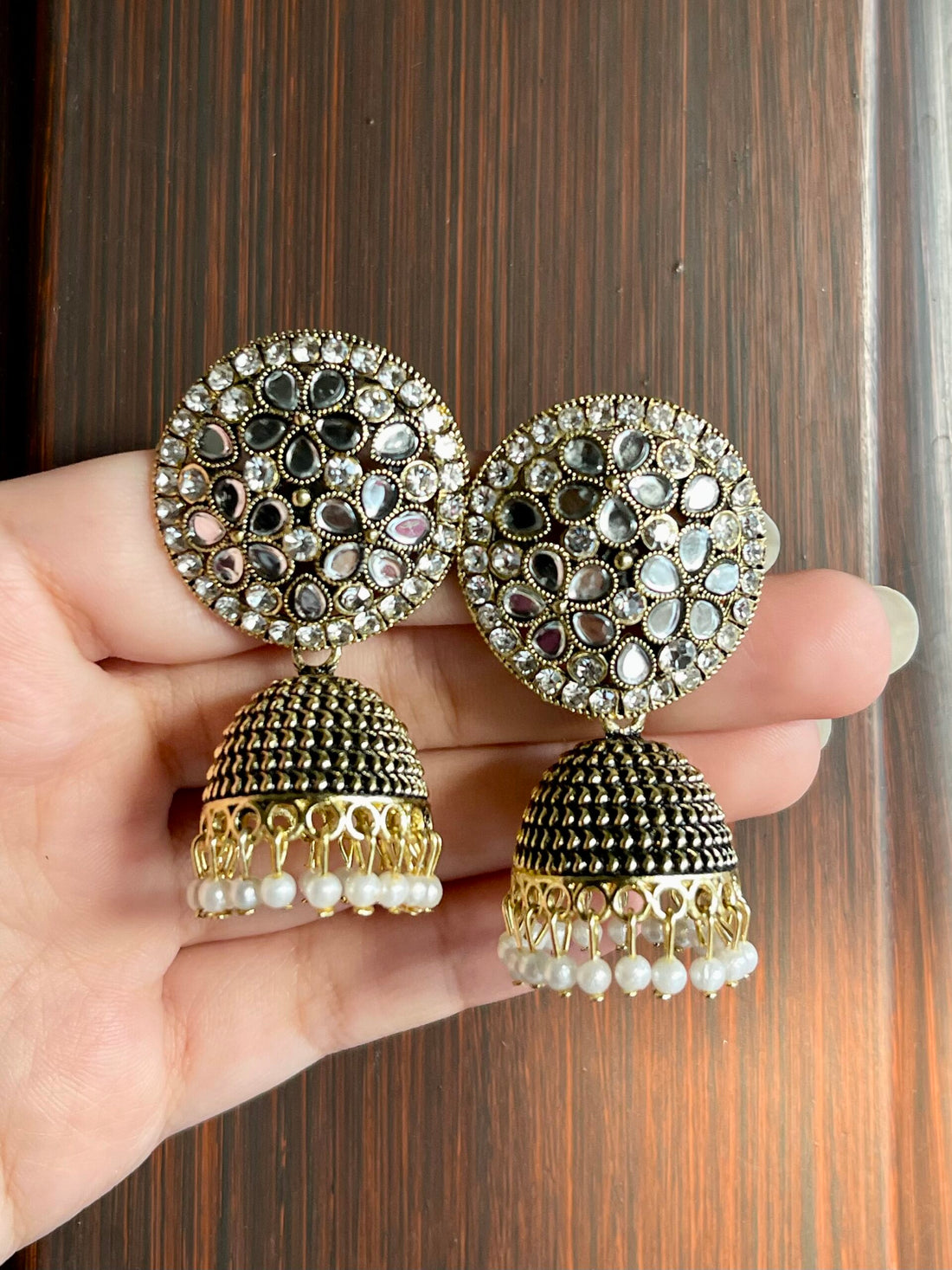 Antique Gold Jhumkay