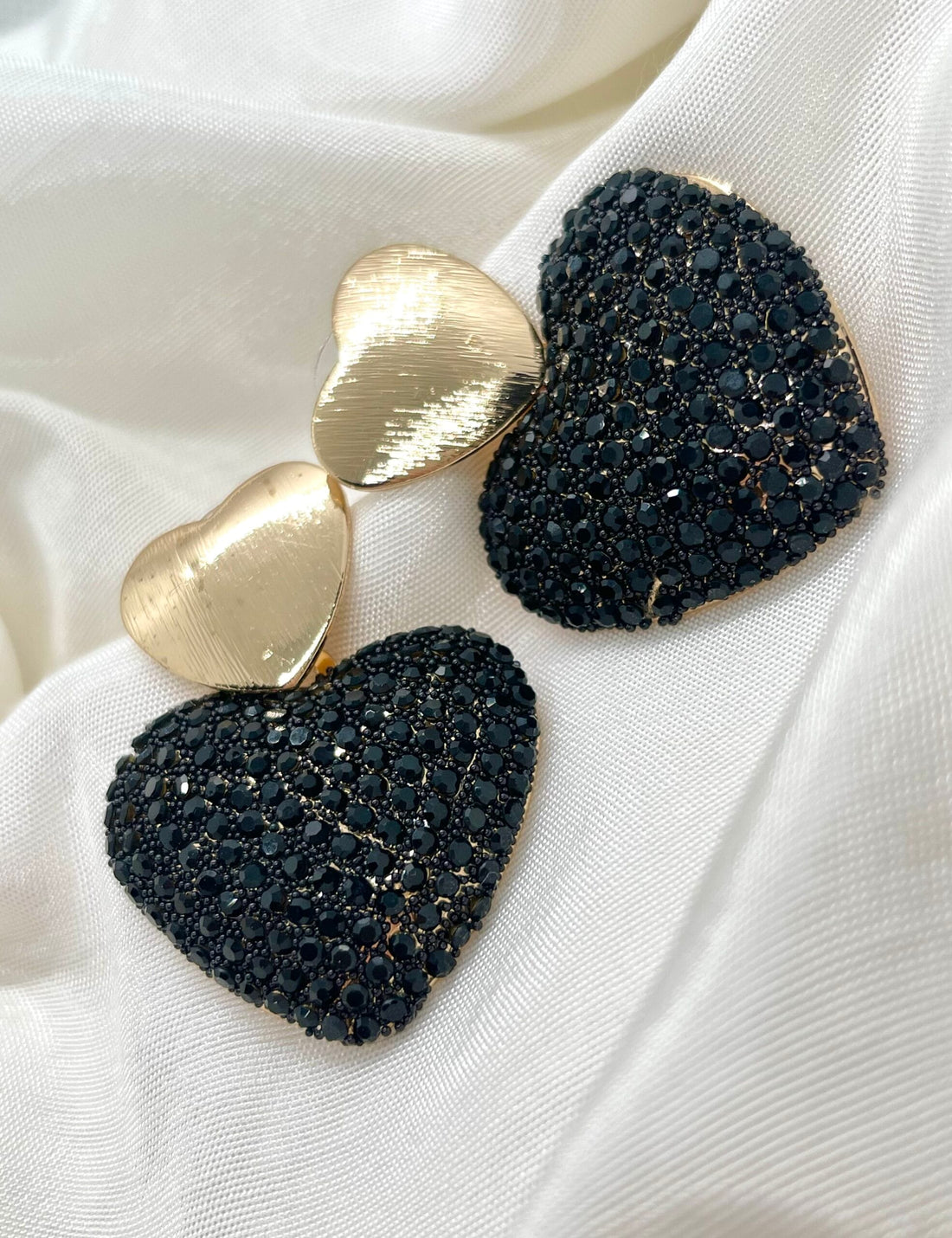 Black Heart Earrings