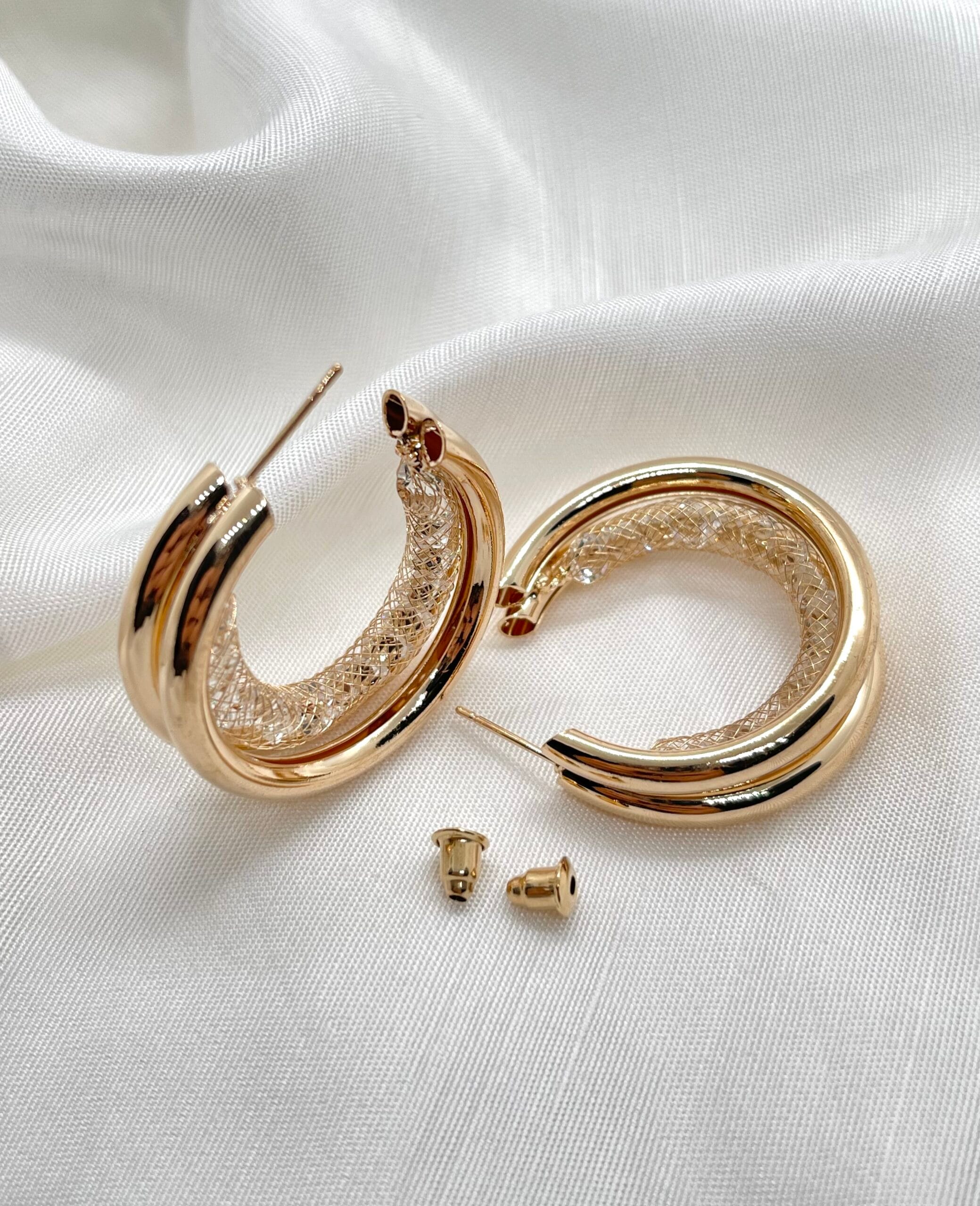 Triple Layered Hoops