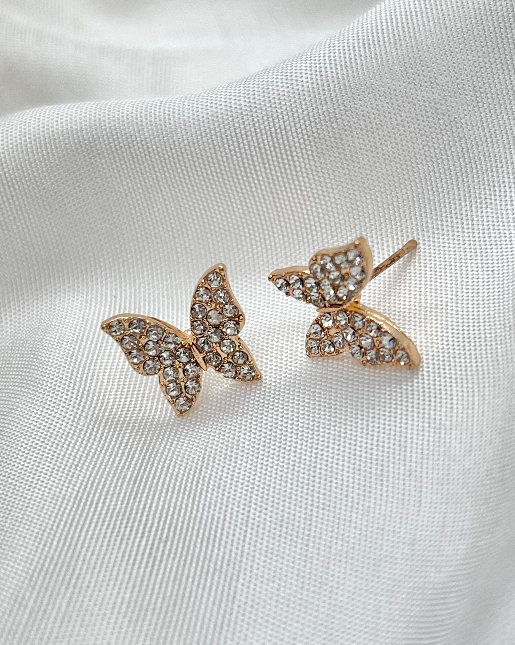 Bling Butterfly Studs
