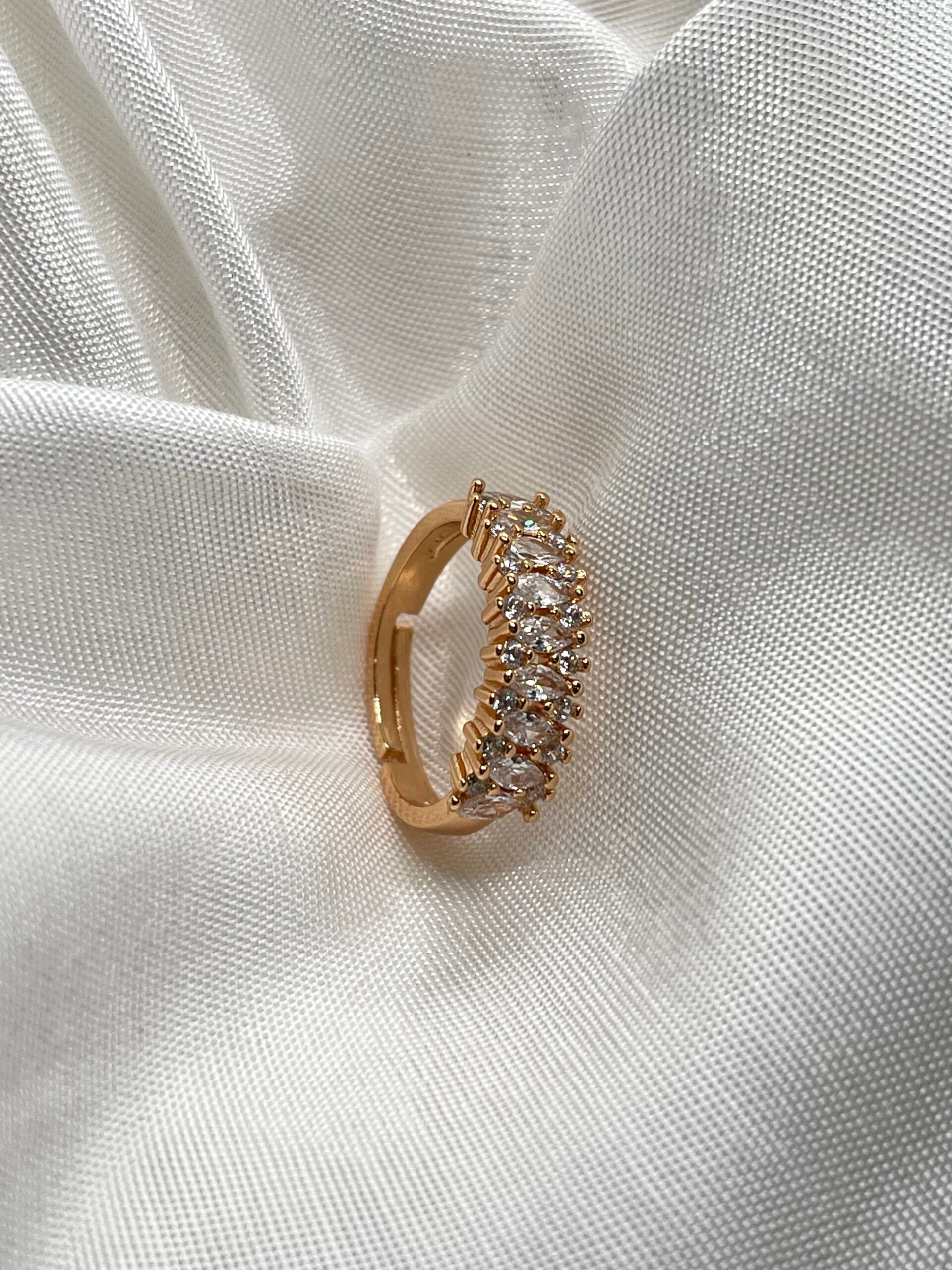 Crystal Gold Ring